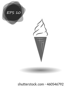 Ice cream vector icon