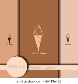 Ice cream vector icon