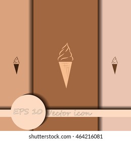 Ice cream vector icon