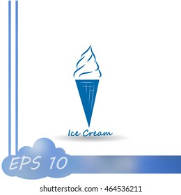 Ice cream vector icon
