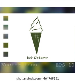 Ice cream vector icon