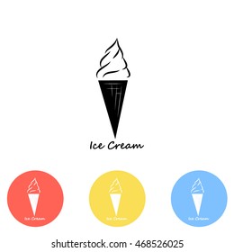 Ice cream vector icon