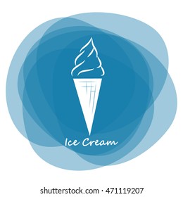 Ice cream vector icon
