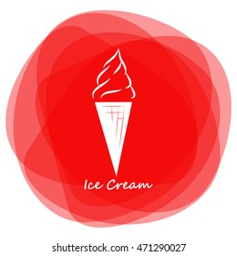 Ice cream vector icon