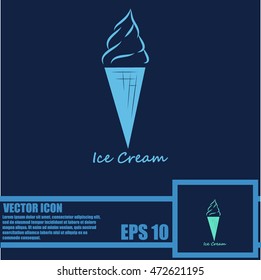 Ice cream vector icon