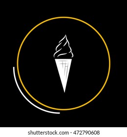 Ice cream vector icon