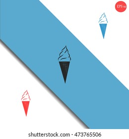 Ice cream vector icon