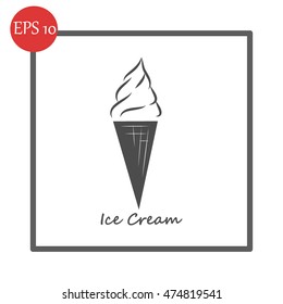 Ice cream vector icon