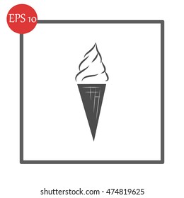 Ice cream vector icon