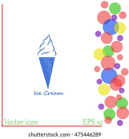 Ice cream vector icon