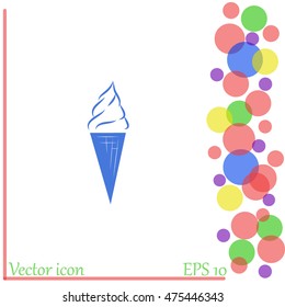 Ice cream vector icon