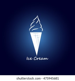 Ice cream vector icon