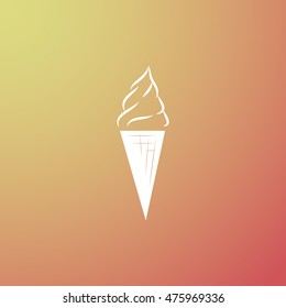 Ice cream vector icon