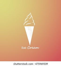 Ice cream vector icon