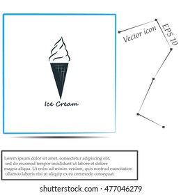 Ice cream vector icon