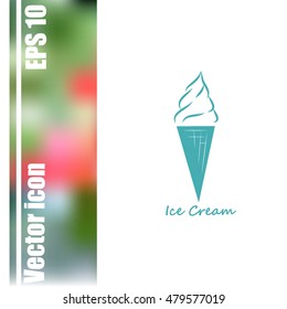 Ice cream vector icon