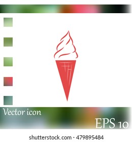 Ice cream vector icon