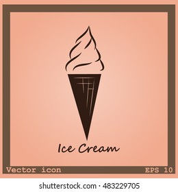 Ice cream vector icon
