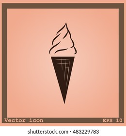 Ice cream vector icon