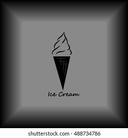 Ice cream vector icon