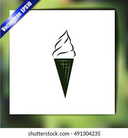Ice cream vector icon
