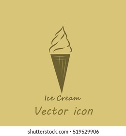 Ice cream vector icon