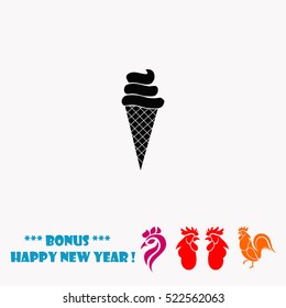 Ice cream vector icon