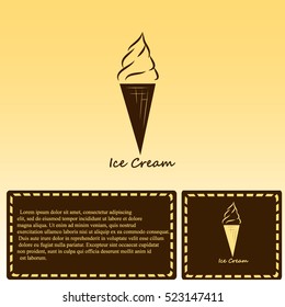 Ice cream vector icon