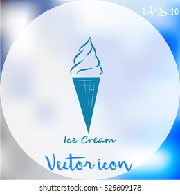 Ice cream vector icon