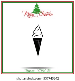 Ice cream vector icon