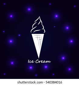 Ice cream vector icon