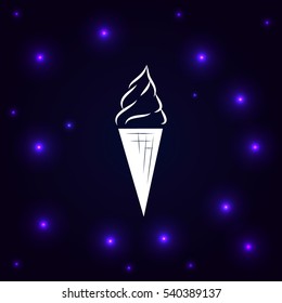 Ice cream vector icon