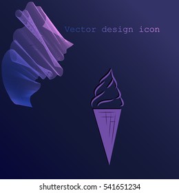 Ice cream vector icon