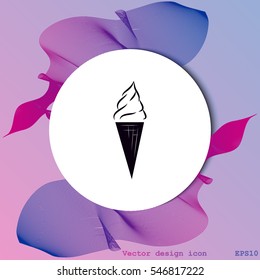 Ice cream vector icon