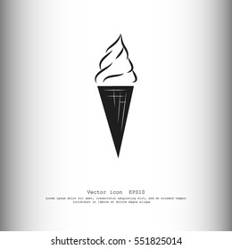 Ice cream vector icon