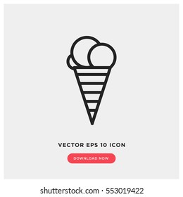 Ice cream vector icon