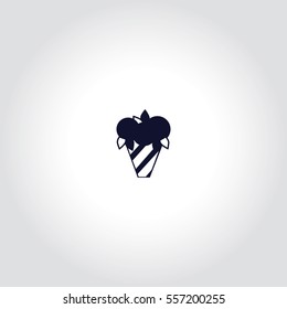 Ice cream  Vector Icon.