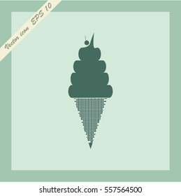 ice cream vector icon