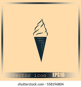 Ice cream vector icon