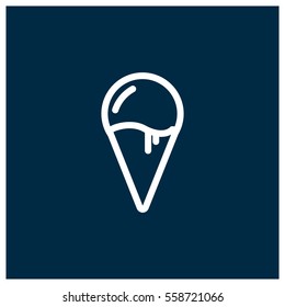 Ice cream vector icon