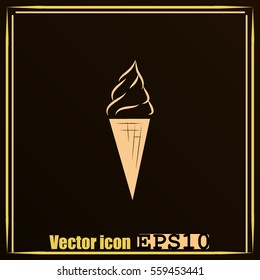Ice cream vector icon
