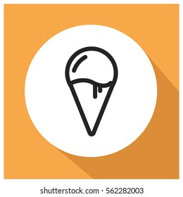 Ice cream vector icon
