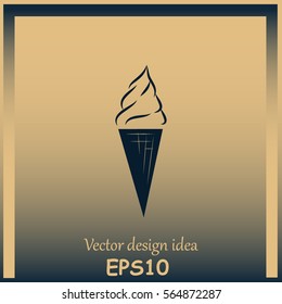 Ice cream vector icon