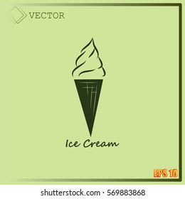 Ice cream vector icon