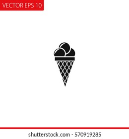 Ice cream Vector Icon.