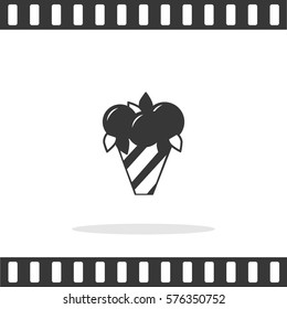 Ice cream  Vector Icon.