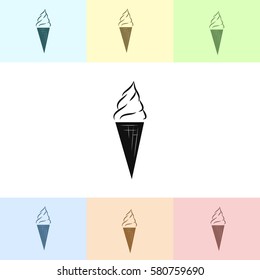 Ice cream vector icon