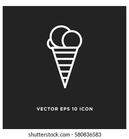 Ice cream vector icon