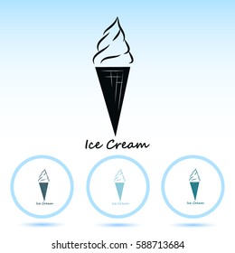 Ice cream vector icon