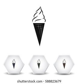 Ice cream vector icon